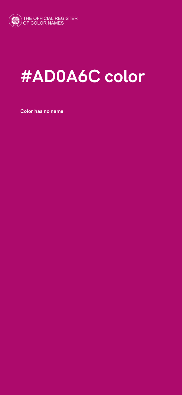#AD0A6C color image
