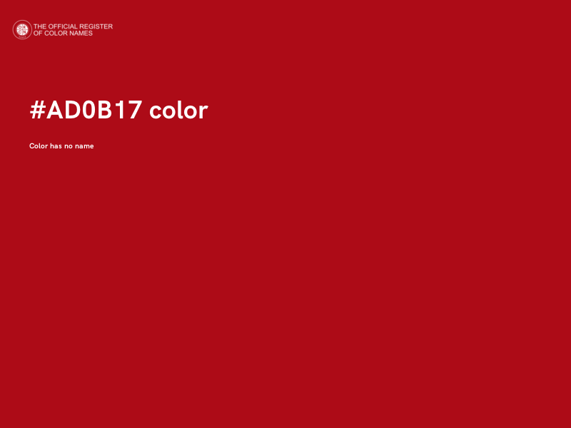 #AD0B17 color image