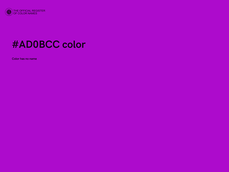 #AD0BCC color image