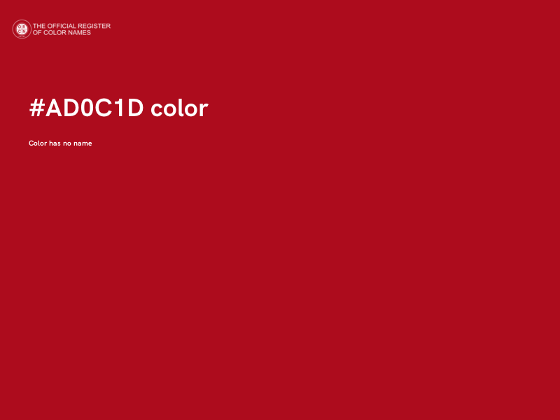 #AD0C1D color image