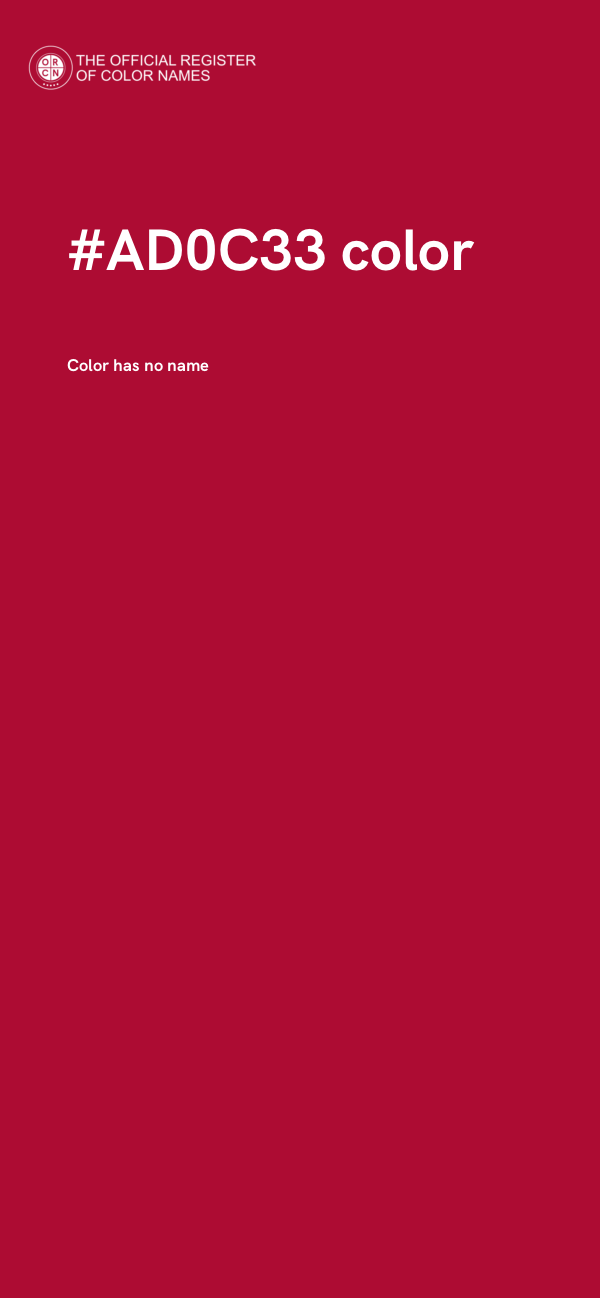 #AD0C33 color image