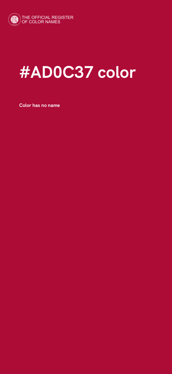 #AD0C37 color image