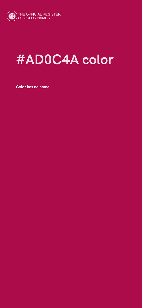 #AD0C4A color image