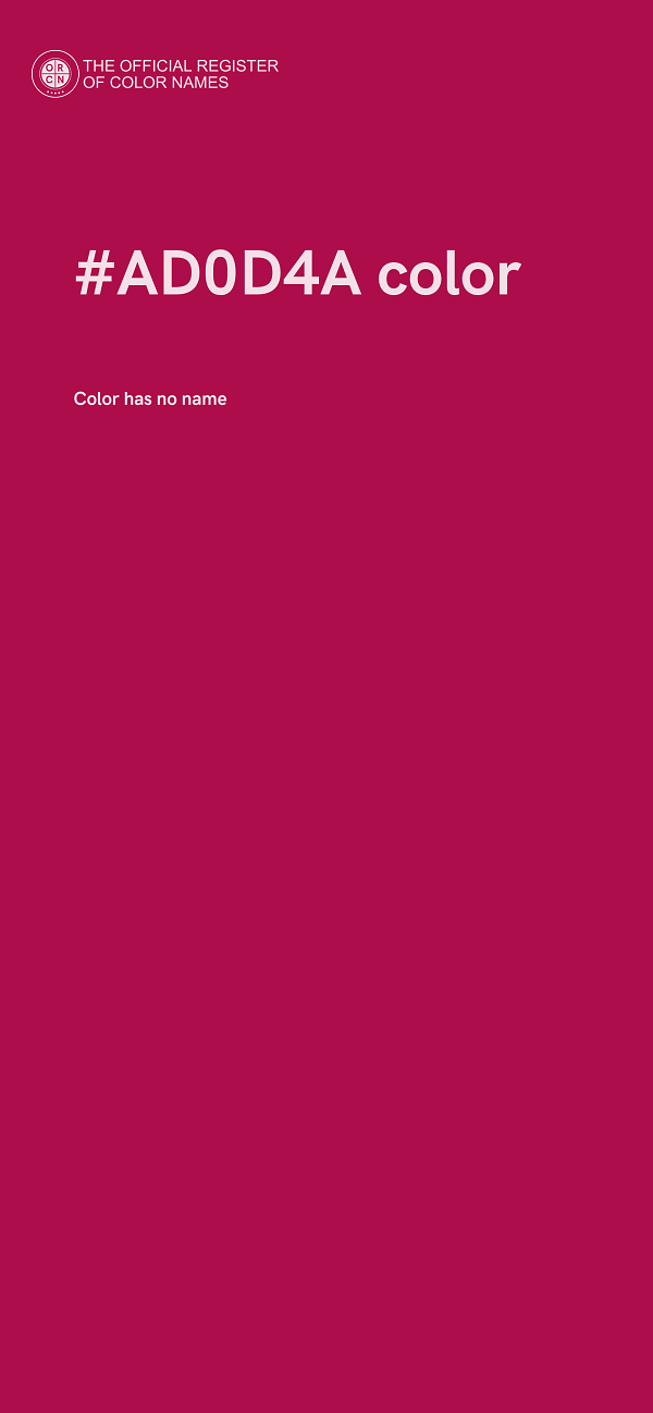 #AD0D4A color image