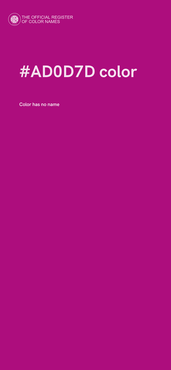 #AD0D7D color image