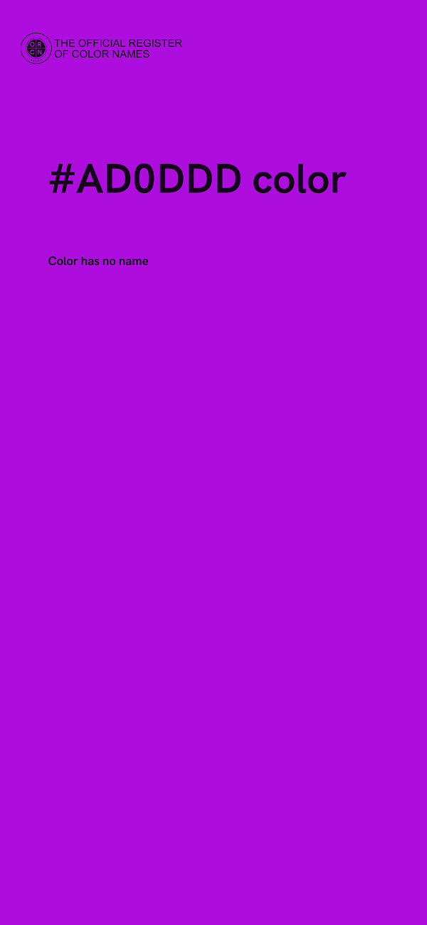#AD0DDD color image