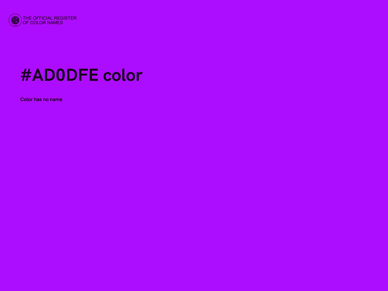 #AD0DFE color image