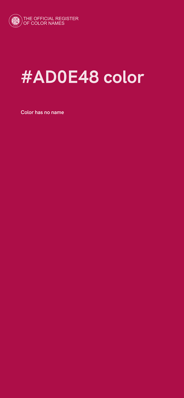 #AD0E48 color image