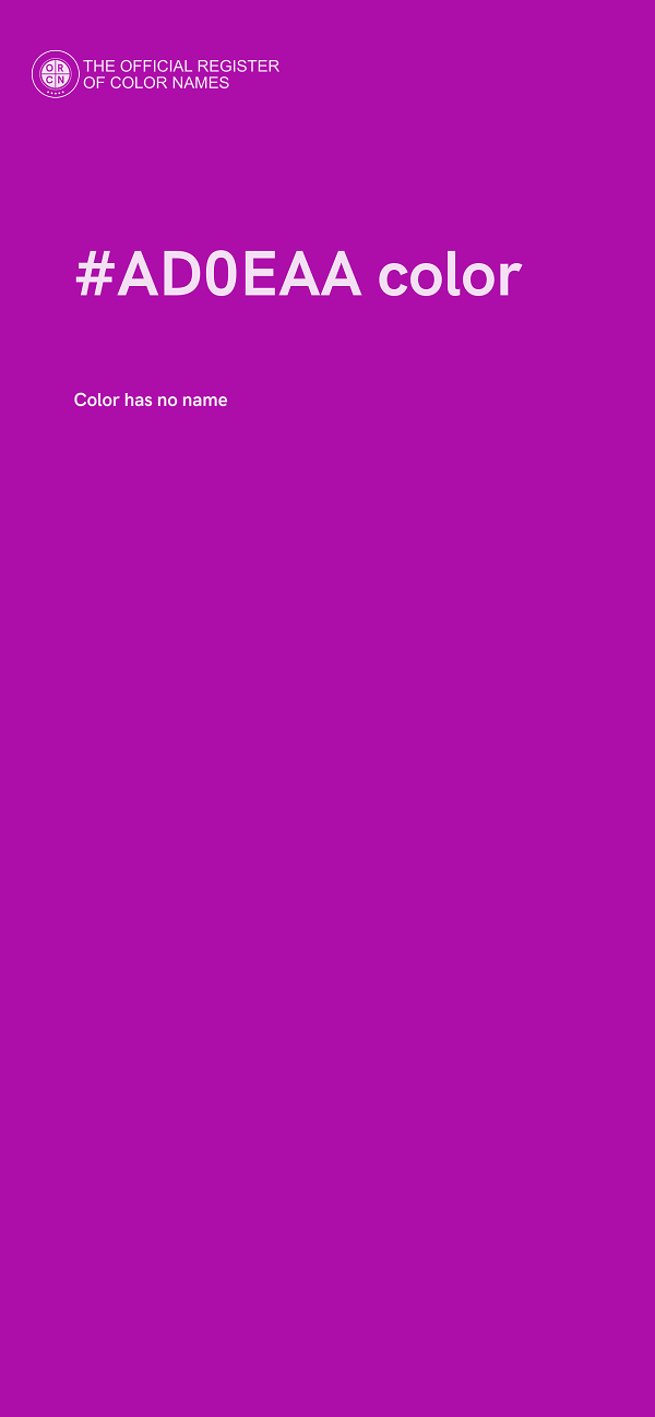 #AD0EAA color image