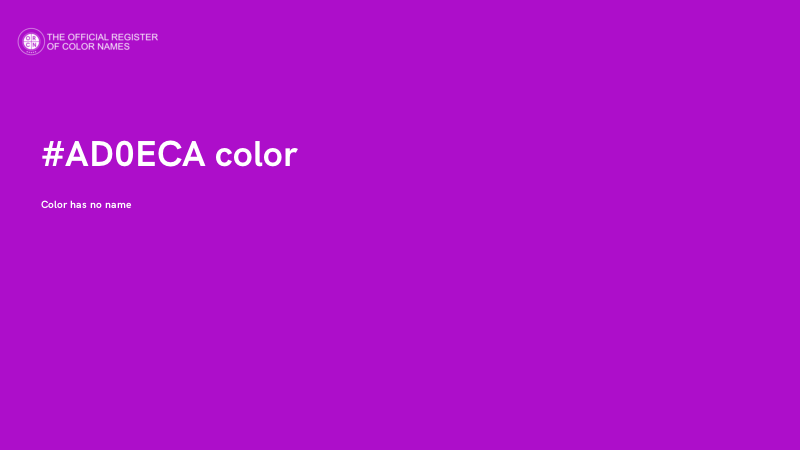 #AD0ECA color image