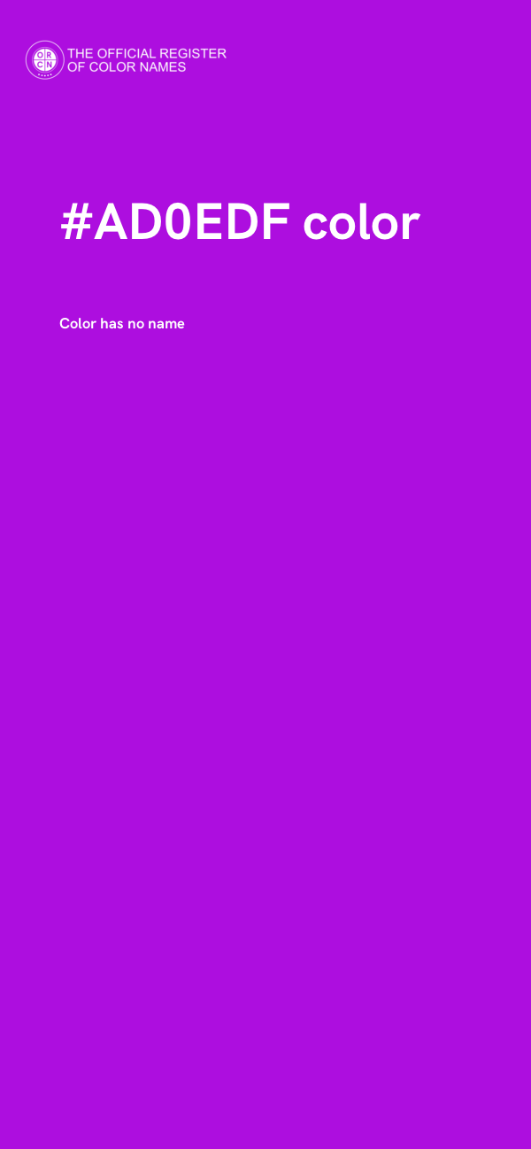 #AD0EDF color image