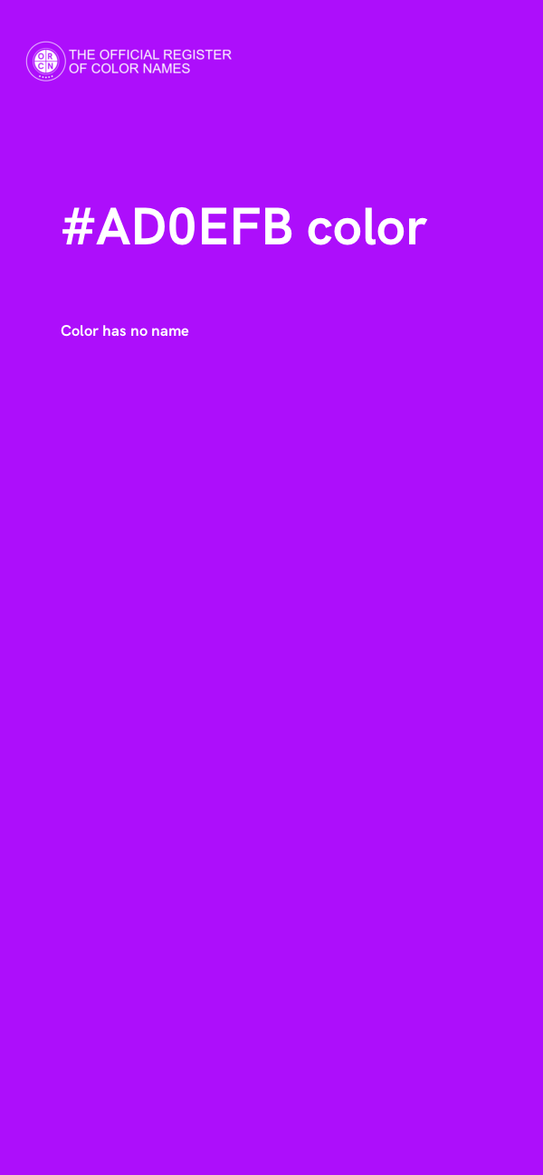 #AD0EFB color image
