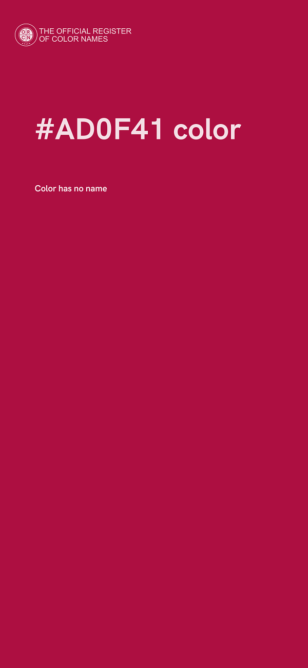 #AD0F41 color image
