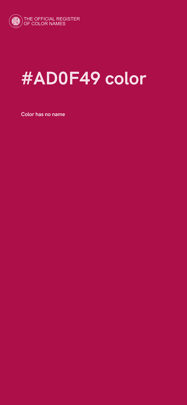 #AD0F49 color image