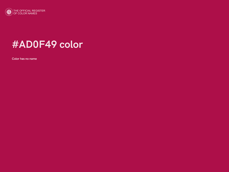 #AD0F49 color image
