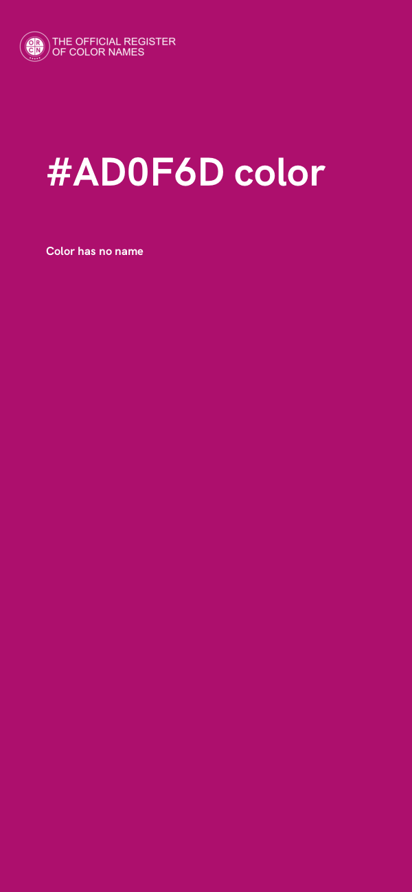 #AD0F6D color image