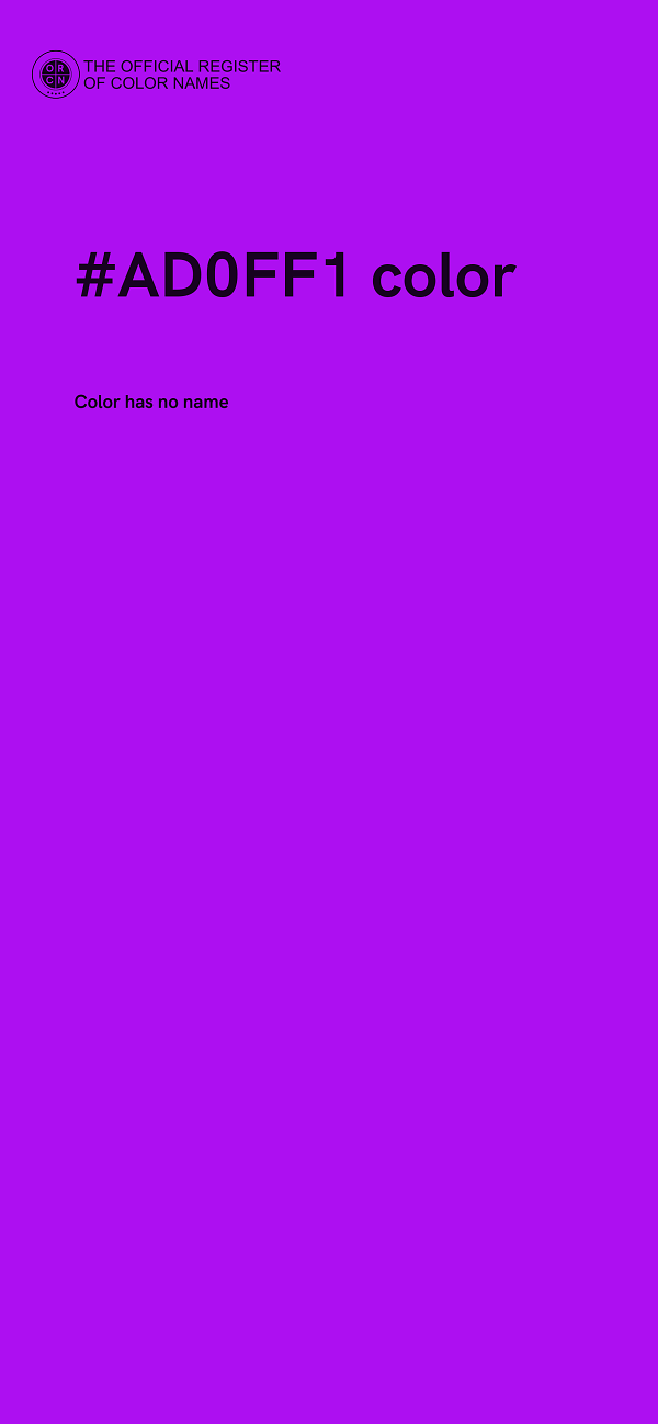 #AD0FF1 color image