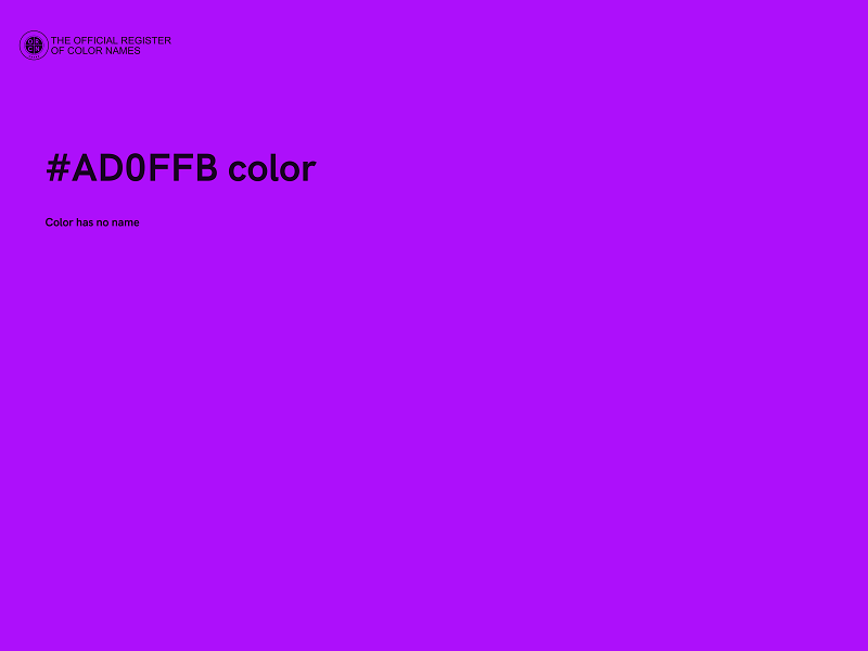 #AD0FFB color image
