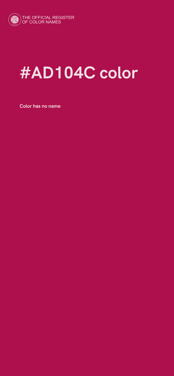#AD104C color image