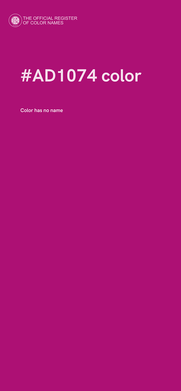 #AD1074 color image