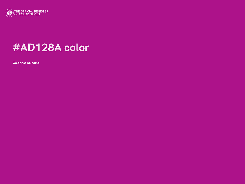 #AD128A color image