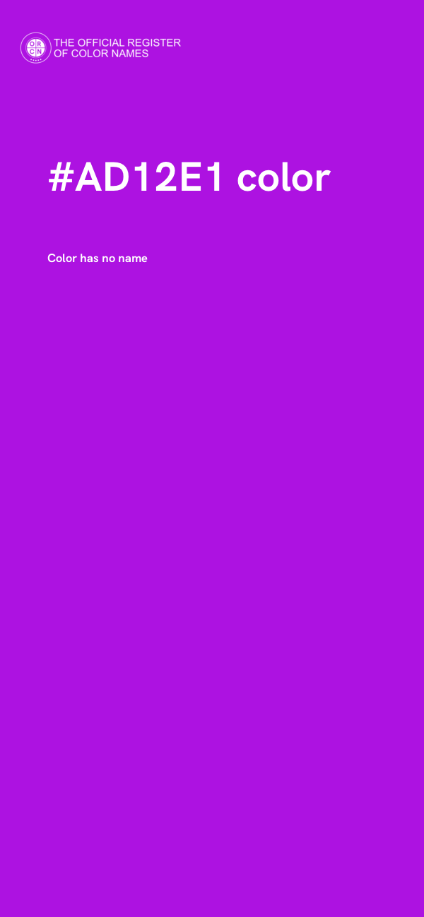 #AD12E1 color image