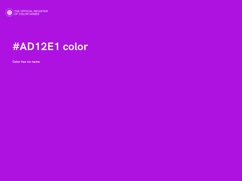 #AD12E1 color image