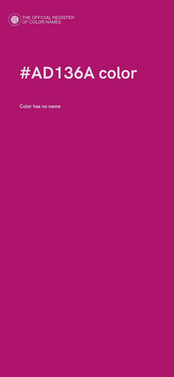 #AD136A color image