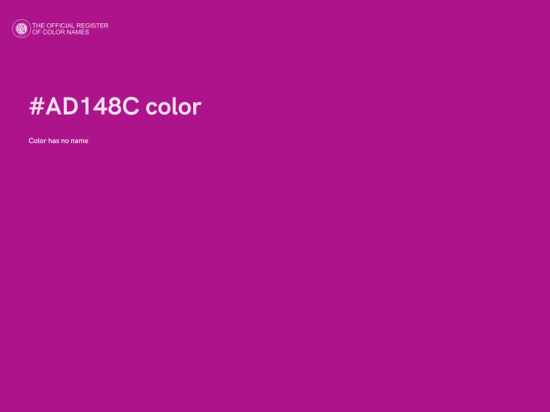 #AD148C color image