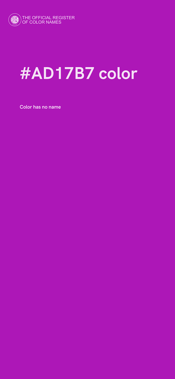 #AD17B7 color image