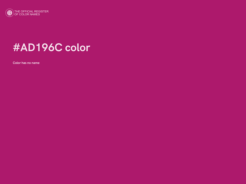 #AD196C color image