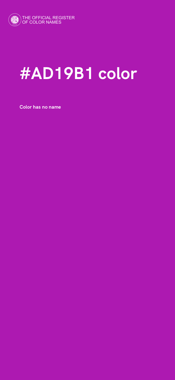 #AD19B1 color image