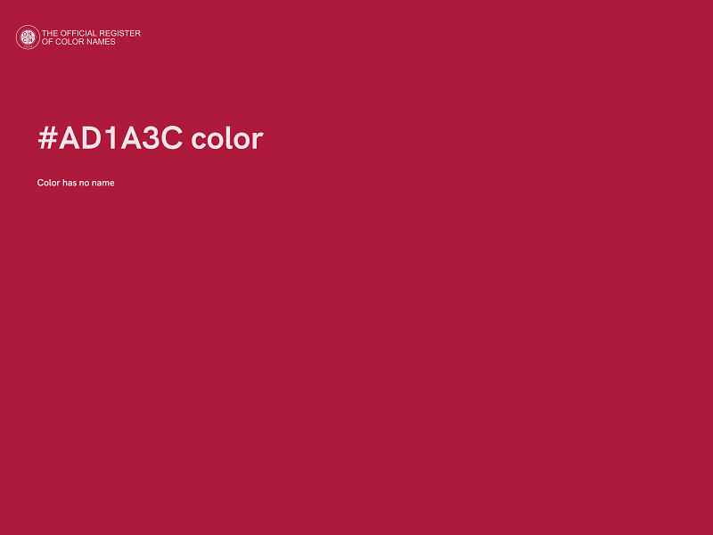 #AD1A3C color image