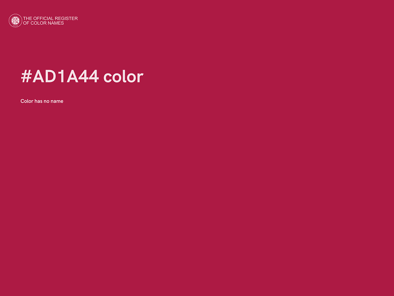 #AD1A44 color image