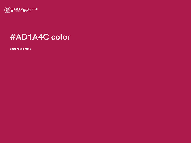 #AD1A4C color image