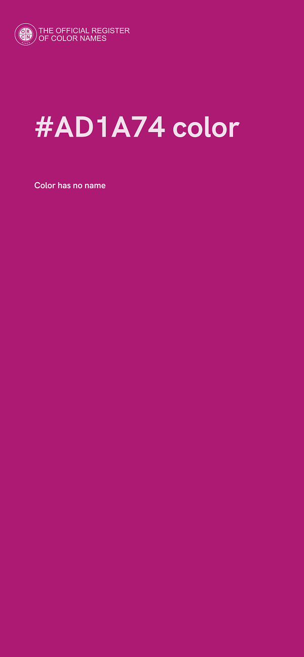#AD1A74 color image