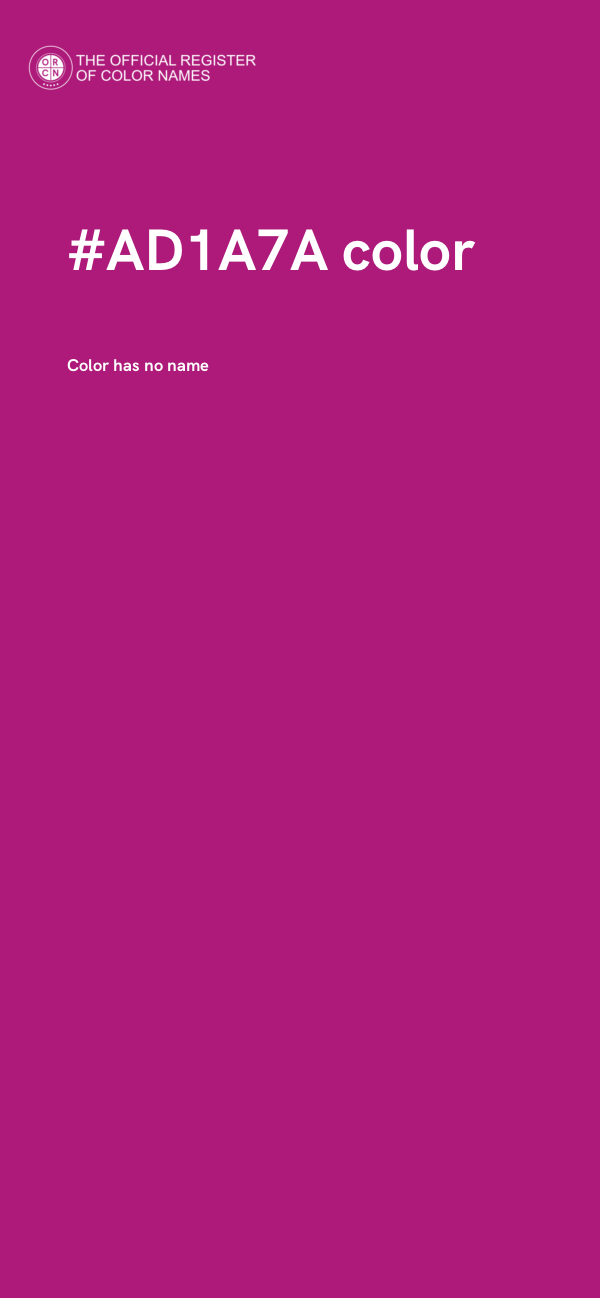 #AD1A7A color image