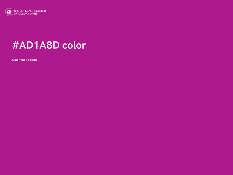 #AD1A8D color image