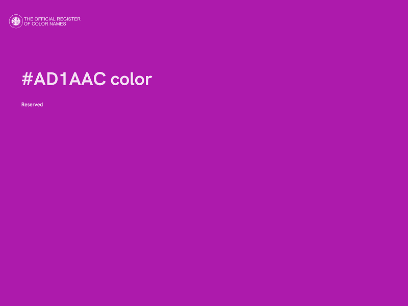 #AD1AAC color image
