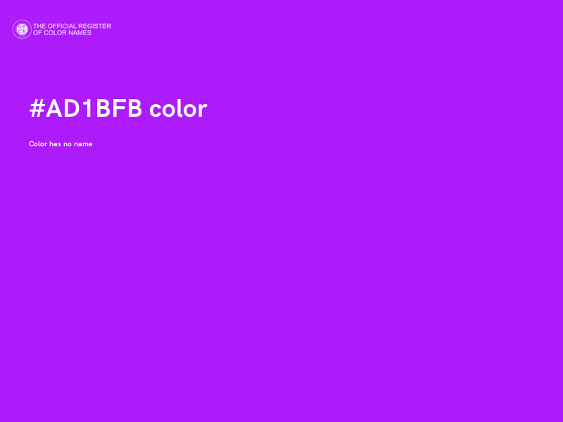 #AD1BFB color image
