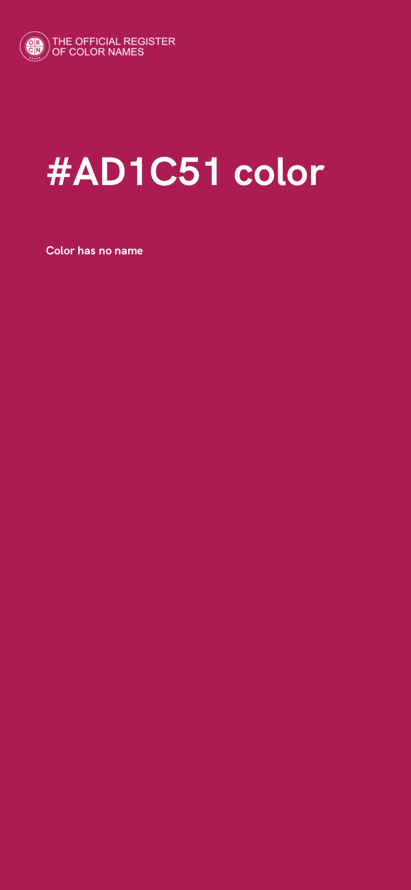 #AD1C51 color image