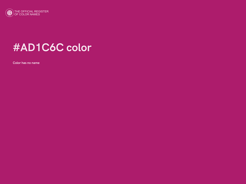 #AD1C6C color image