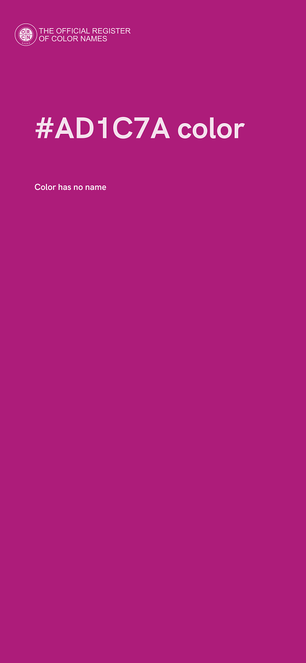 #AD1C7A color image