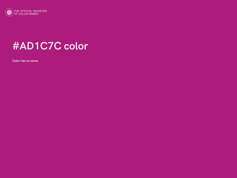 #AD1C7C color image