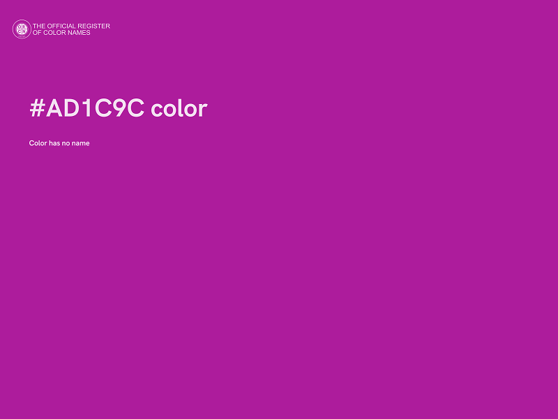 #AD1C9C color image