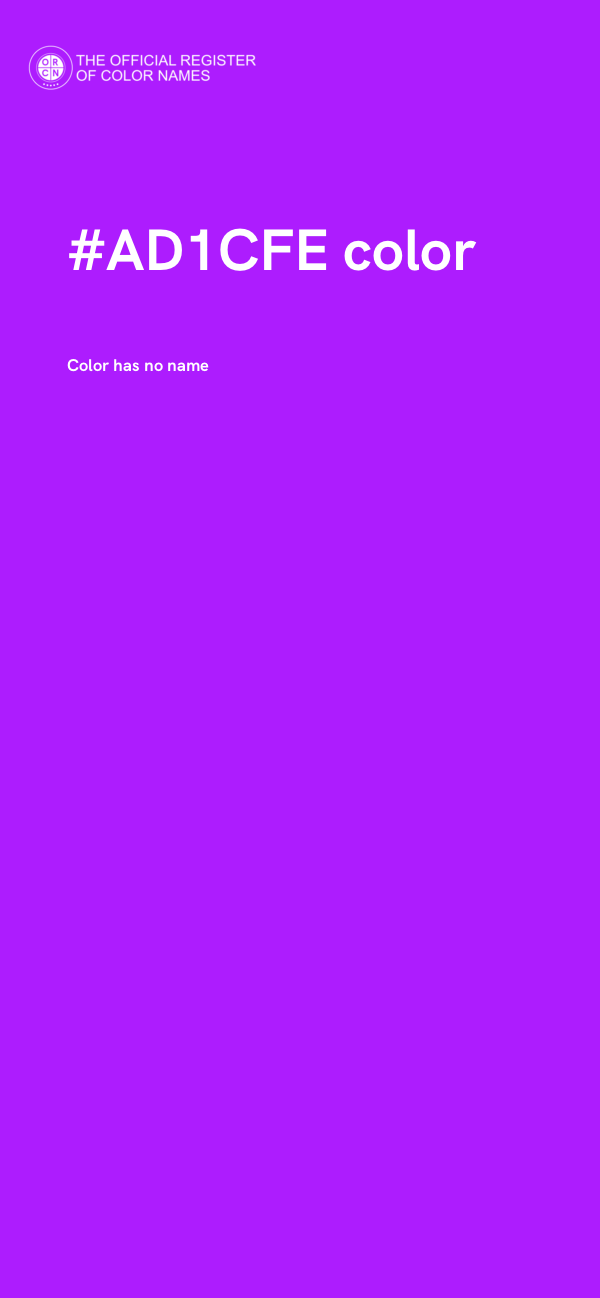 #AD1CFE color image