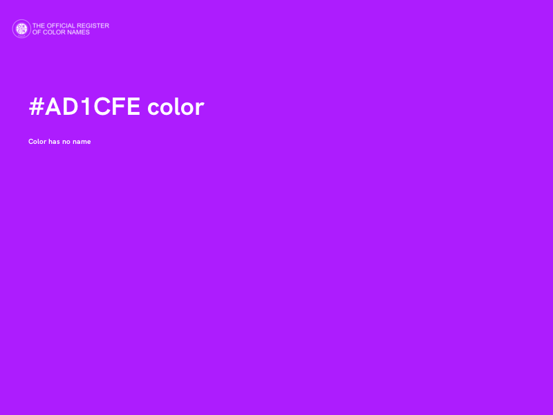 #AD1CFE color image