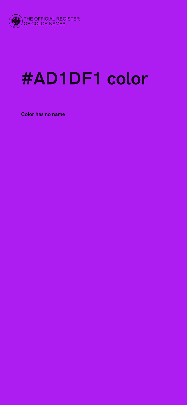 #AD1DF1 color image