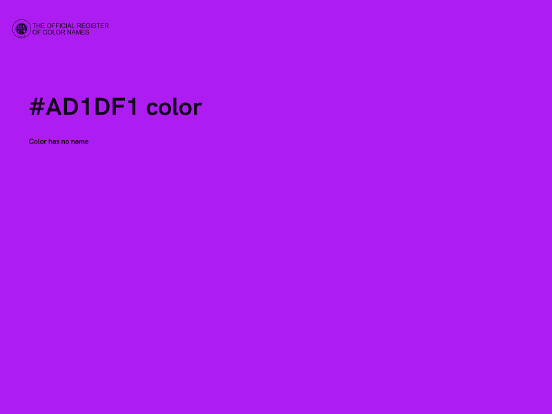 #AD1DF1 color image