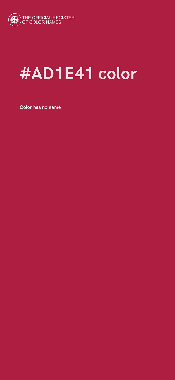 #AD1E41 color image